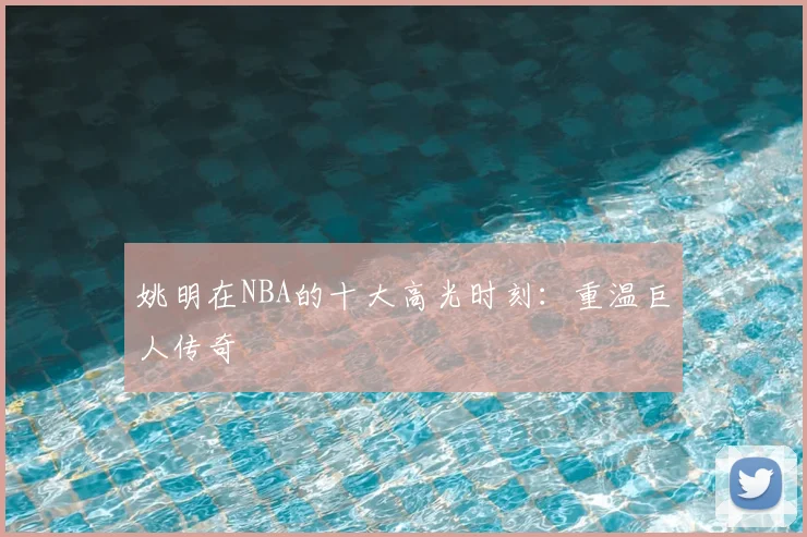 姚明在NBA的十大高光时刻:重温巨人传奇